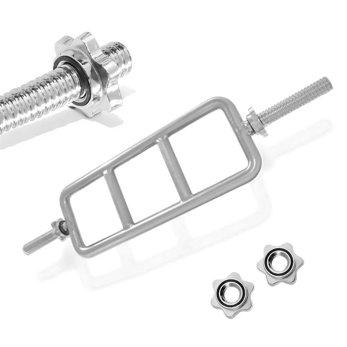 gryf kratownica krata sztanga 25 mm + zaciski siłownia triceps gwint