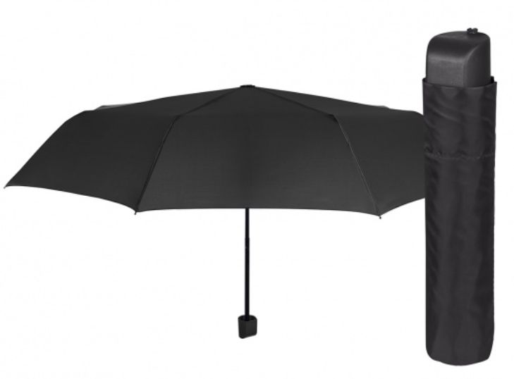 Parasol manualny czarny Perletti składany