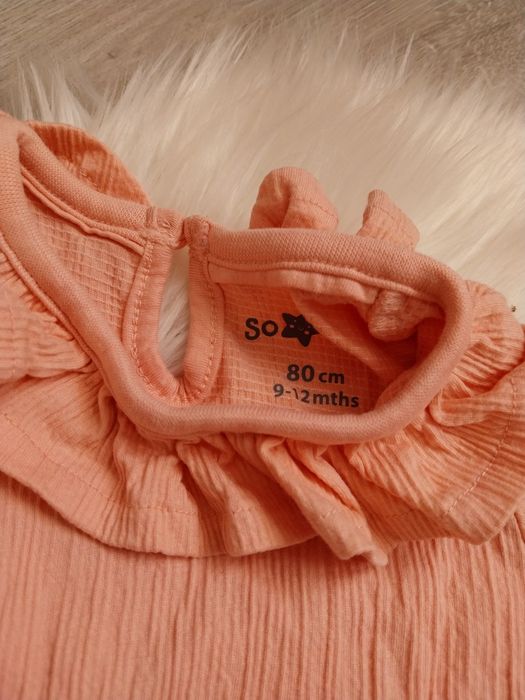 Zestaw body długi rękaw z kołnierzykiem prążkowane