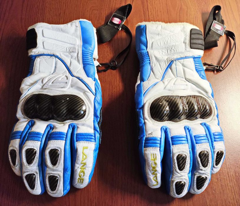 Кожаные защитные перчатки Lange Pro Racing XL, 100% Кожа, Carbon (Карбон)