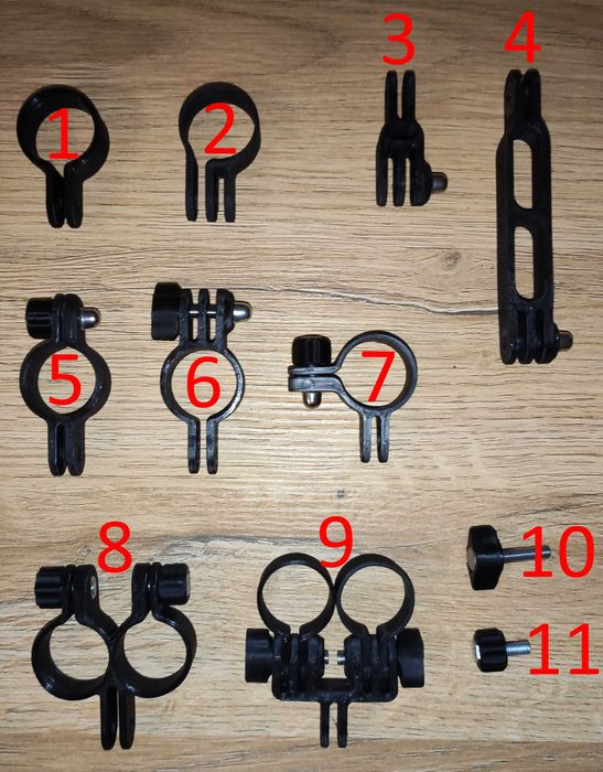 Uchwyty na latarkę (np Convoy S2+) GoPro Blendr