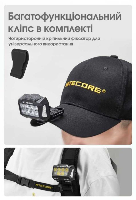 Nitecore HA25 UHE MCT Налобний Ліхтар | ОФ. ГАРАНТІЯ 5 РОКІВ!