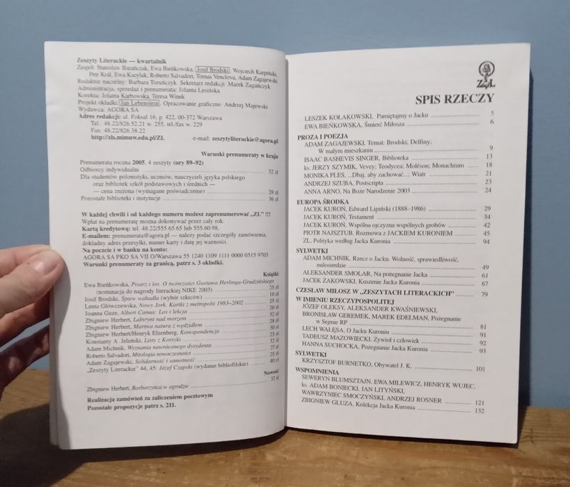 Zeszyty Literackie 88 4/2004 - Jacek Kuroń