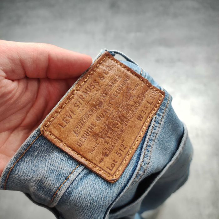 MĘSKIE Spodnie PREMIUM Eleganckie Jeans Denim Classic Levis 512 Logo