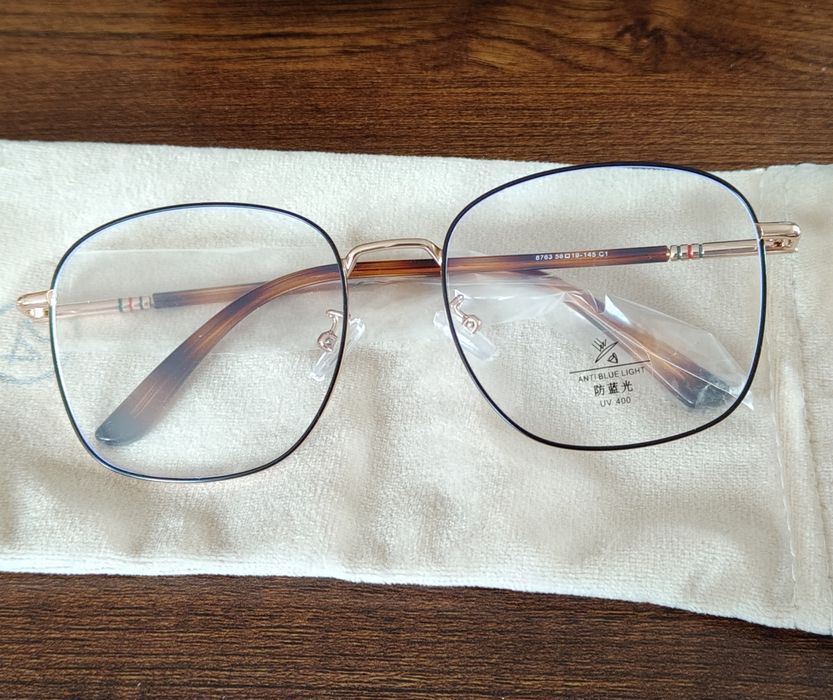 Okulary zerówki panterka