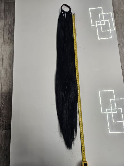 Kucyk ręcznie robiony z włosów syntetycznych 70 cm
