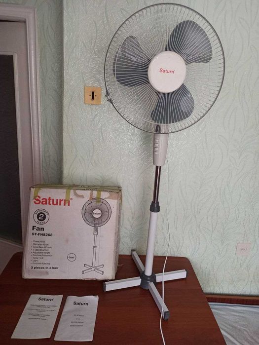 Потужний напольний вентилятор Saturn ST-FN 8268 повністю робочий