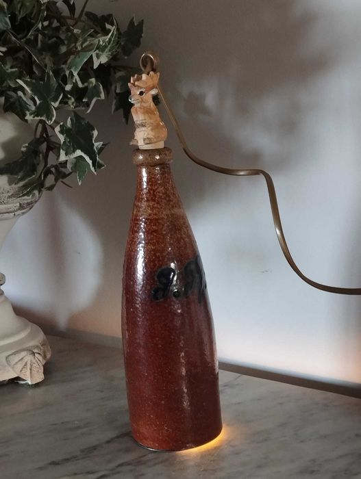 Candeeiro LED Garrafa Rústica