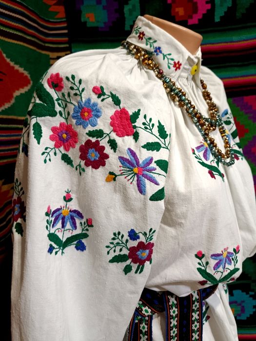 Старовинна Вінницька сорочка вишита Давня вишиванка Автентична сорочка