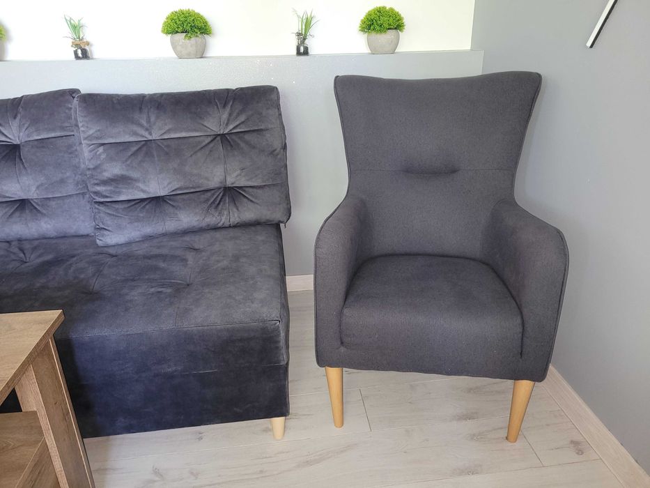 Fotel VOX Ondo grafit / szary