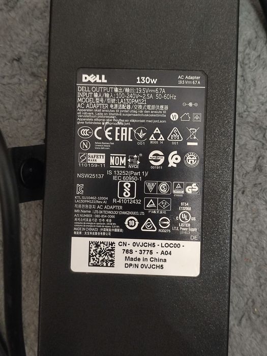 продам блок живлення до ноутбука dell 130 W