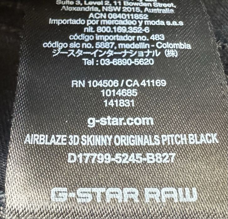 Bojowki G star Airbkaze 3d Skinny roMair 32/32 stan idealny