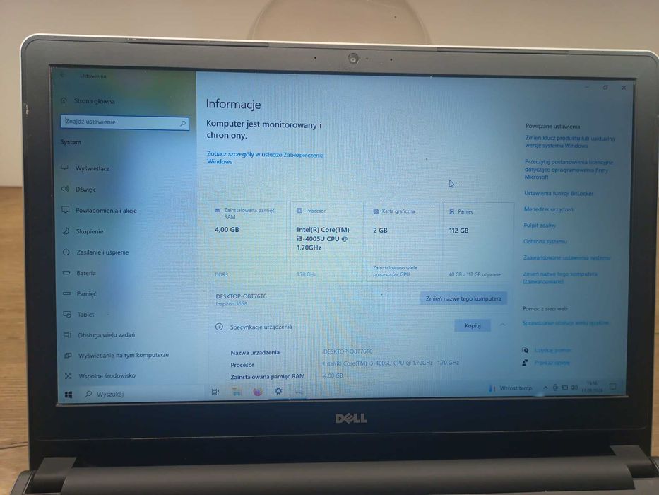 laptop DELL sprawny