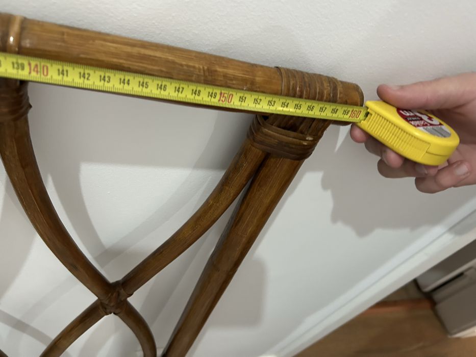 Cabeceira de cama em madeira bambu