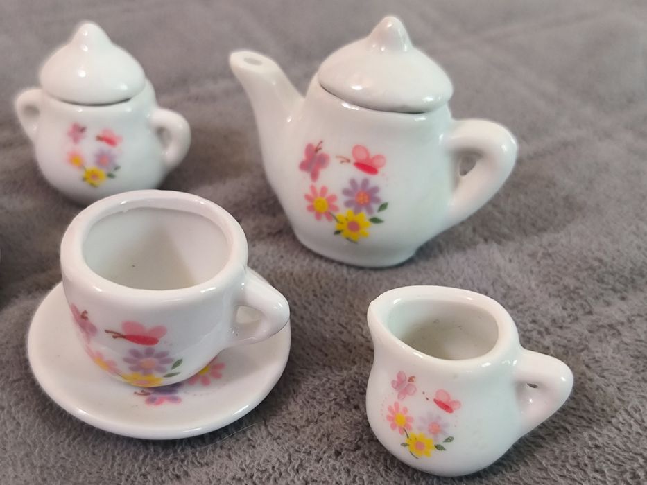 Набор детской посуды керамический чайный сервиз