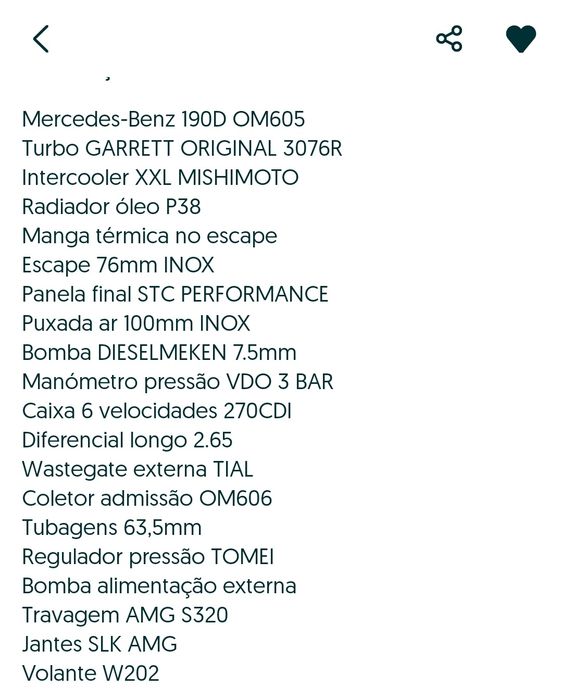 Mercedes 190 OM605 turbo— O carro que humilha máquinas modernas.