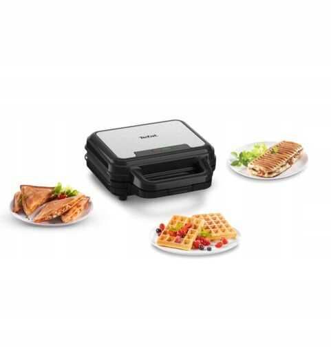 Opiekacz Gofrownica Panini do kanapek TEFAL UltraCompact SW383D10 3w1