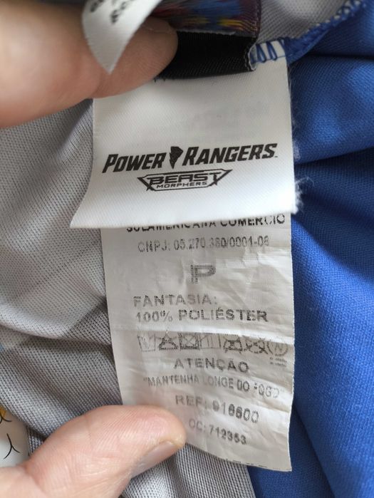 Disfarce Carnaval Power Rangers com máscaras