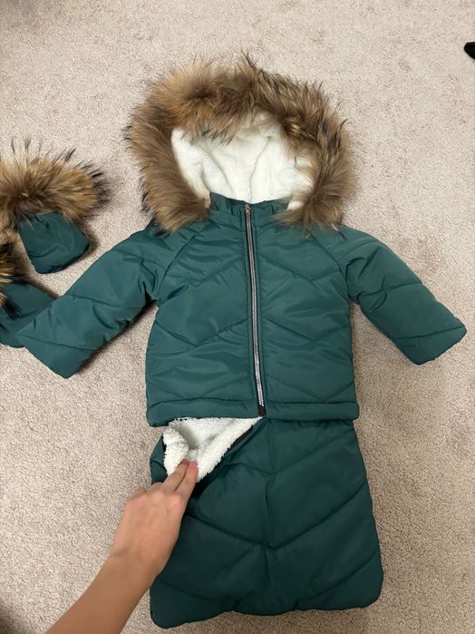 Зимовий костюм дитячий комбінезон-трансформер 3в1 (конверт) від 0 до 2