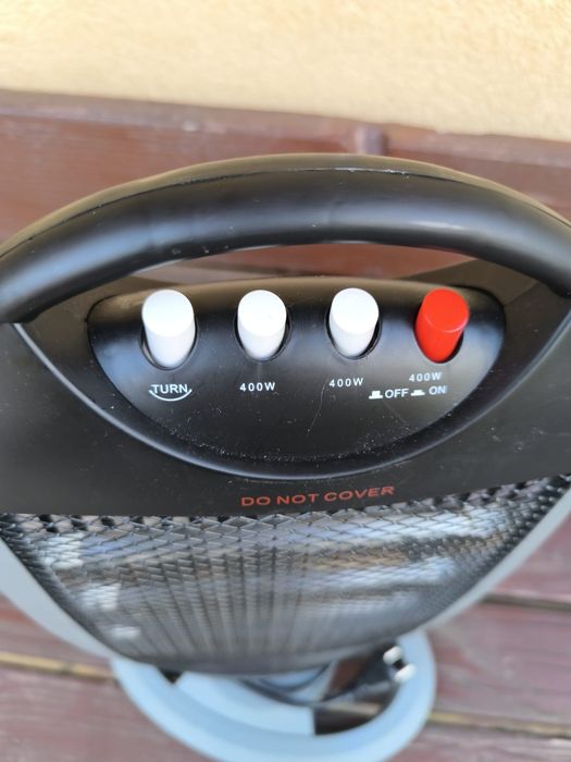 Grzejnik halogenowy, farelka 3x 400w