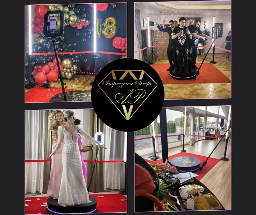 Fotobudka klasyczna,360/ Ciężki dym/ Fontanna  iskier/Balony wybuchowe