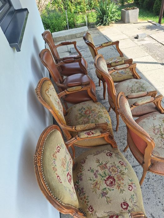 Krzesła ludwika gobelin piękne