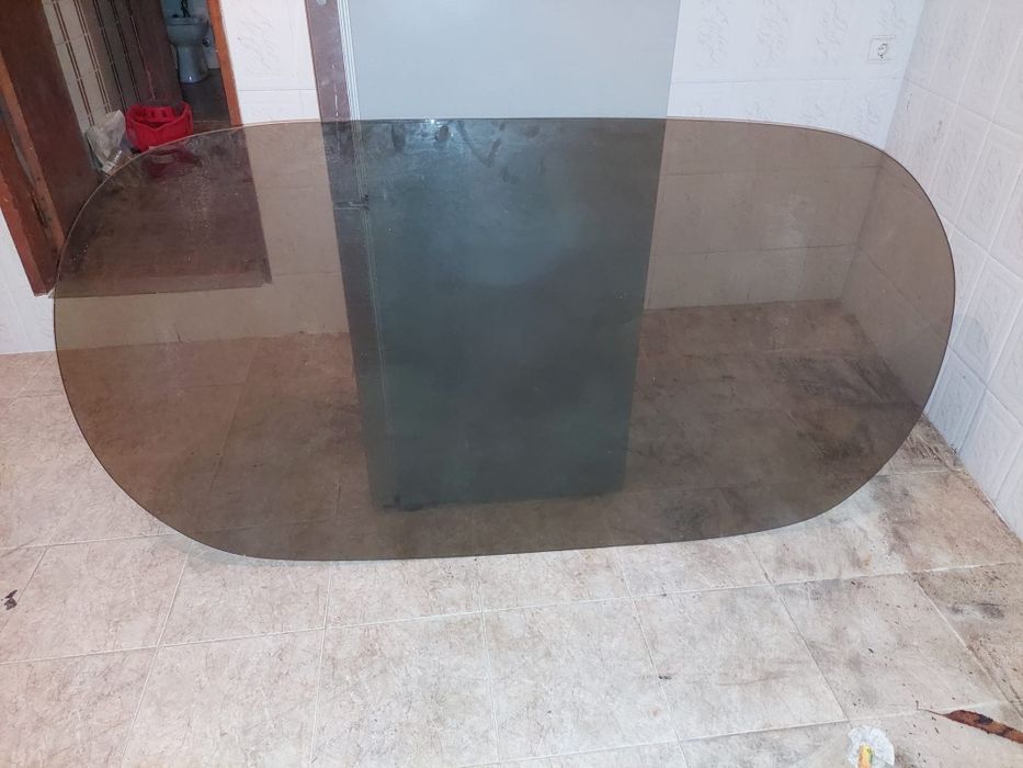 Troco Tampo de mesa em vidro