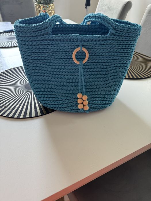 Torebka hand made Premium turkusowa