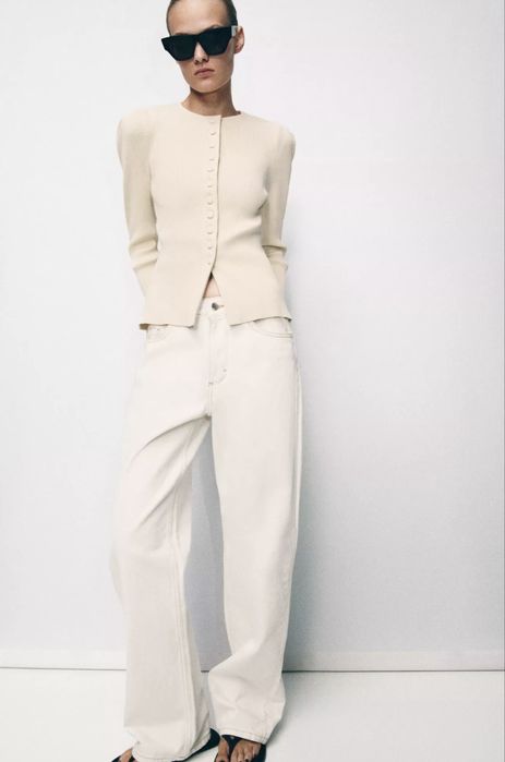 Кардиган  молочний zara