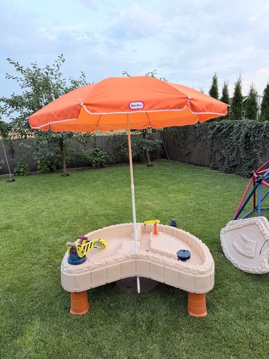 Piaskownica Little Tikes plac budowy z parasolem