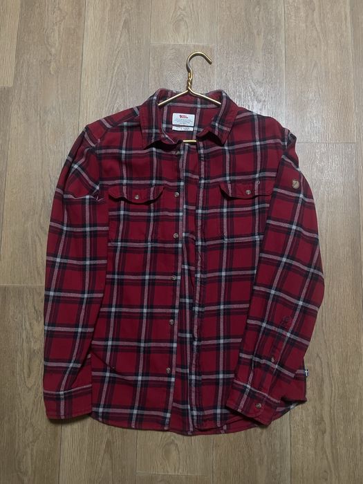 Фланелевая рубашка Fjallraven оригинал Heavy Flannel  с лисичкой