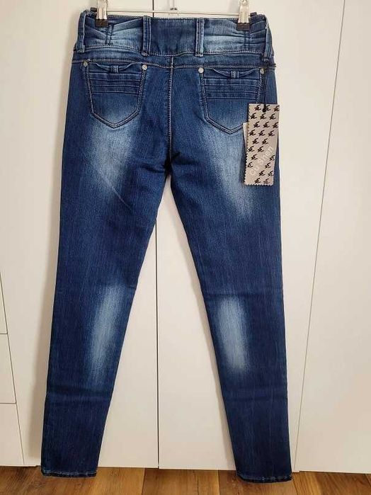 Granatowe rurki jeansy Rozmiar XS /S