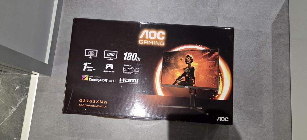 Monitor AOC Q27G3XMN | 27" 1440p, 180Hz, Mini Led