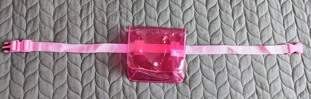 Torebka Nerka różowa transparentna