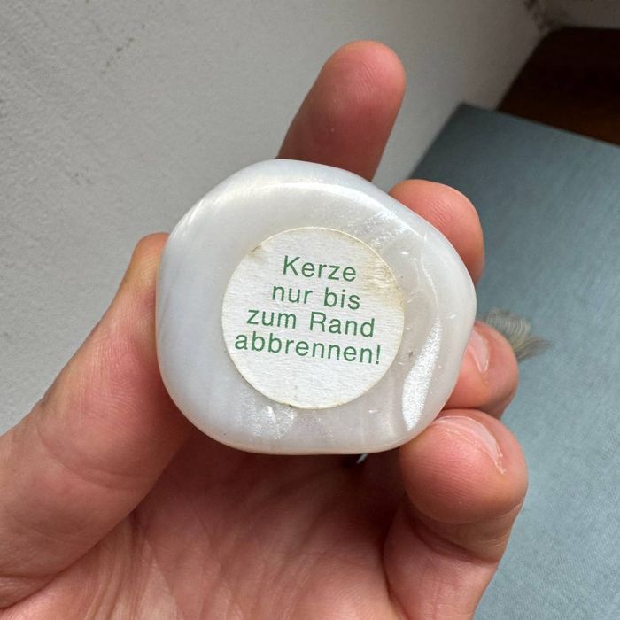 Świeczniki małe z Masy perłowej Vintage
