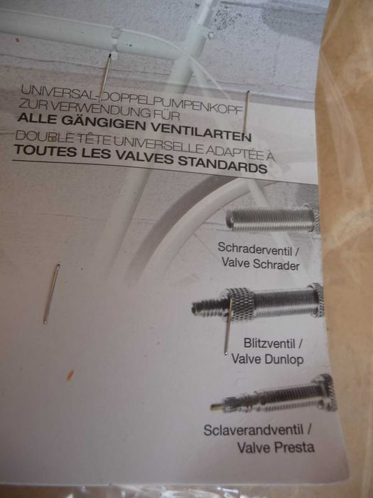 Вело Насос ручной ГЕРМАНИЯ Crivit автомобильный для накачки ножной