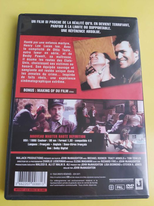 DVD "Henry - Retrato de um Assassino" com Michael Rooker