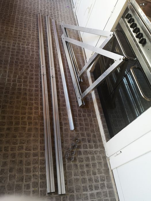 Estrutura aluminio Sunfer para 2 paineis solares inclinado