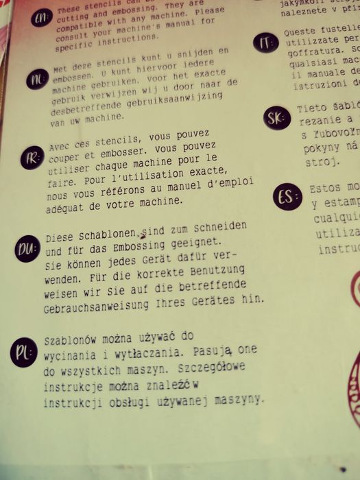 Szablony do maszyny