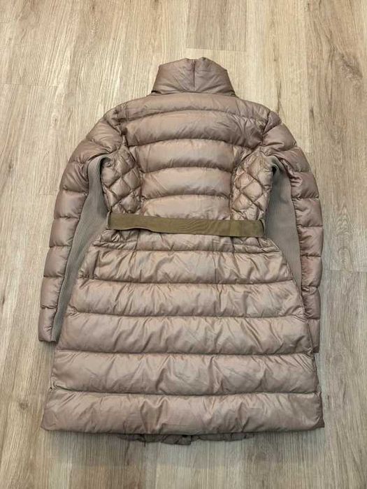 Pinko Down Puffer Coat Jacket with Belt S/M płaszcz puchowy z paskiem