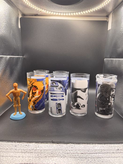 6 copos Star Wars Pepsi Trilogy Special Edition caixa