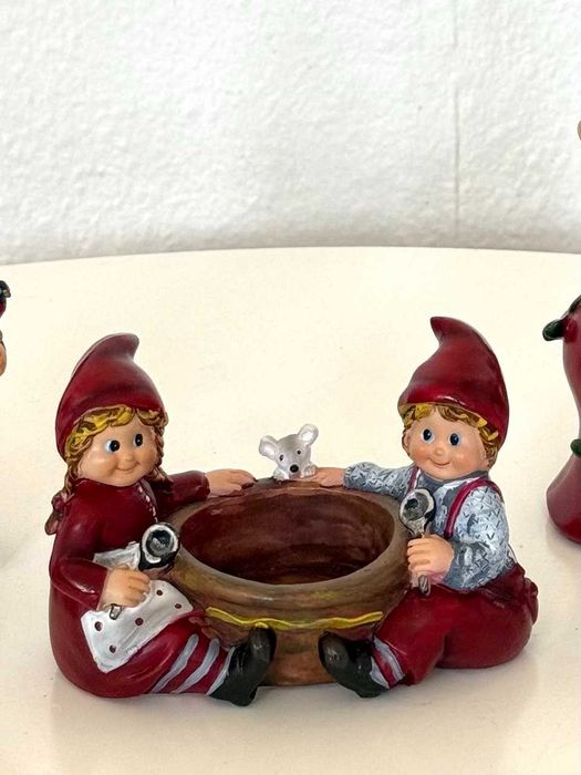 Різдвяні фігурки Гноми «Скандинавські ніссе», скандинавський декор, Данія. Ціна в описі