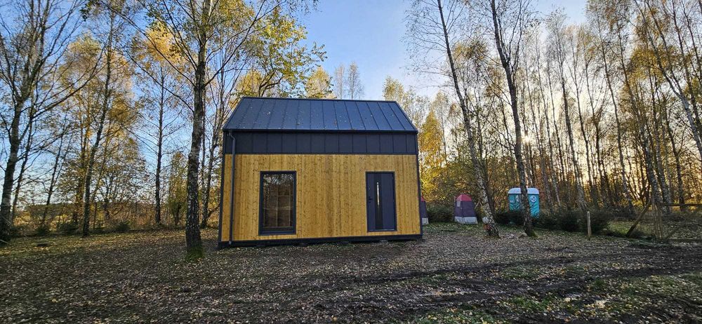 Dom Nowoczesna Stodoła, domek drewniany, letniskowy 35m2, ROD