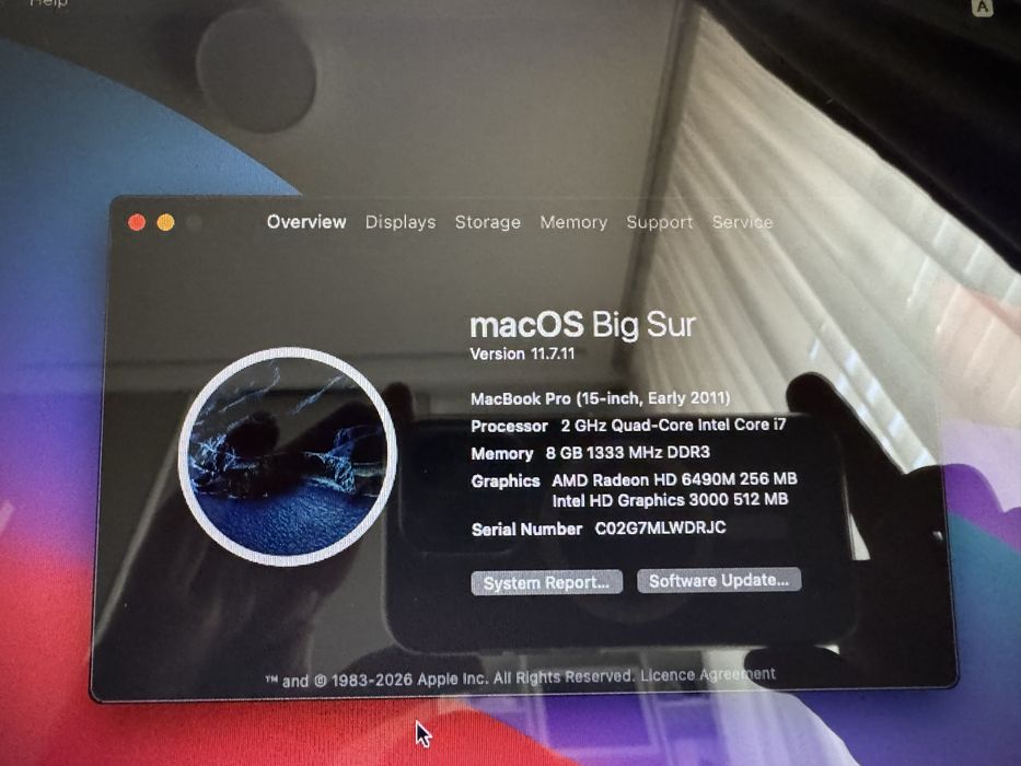 Apple MacBook Pro 15 early 2011