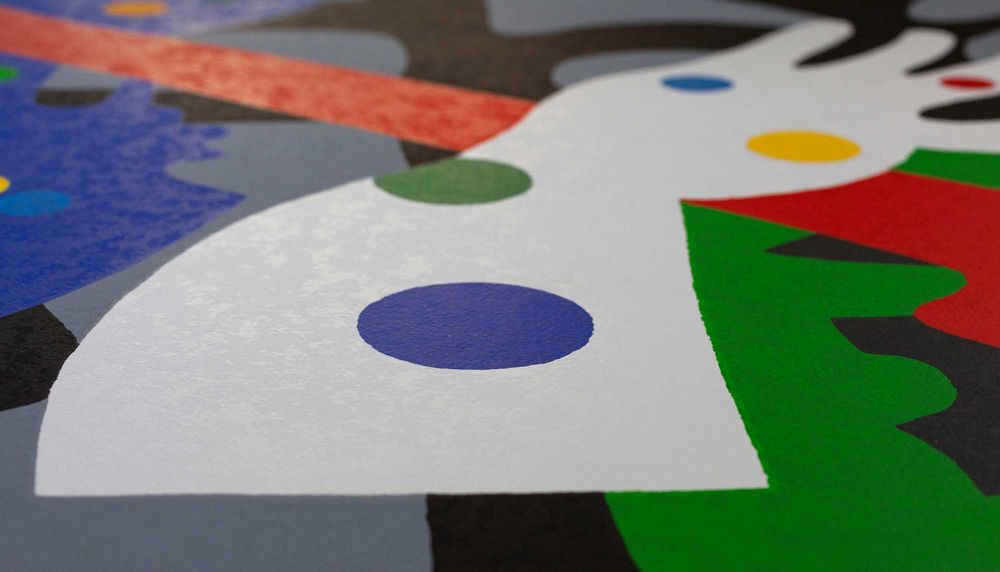 José de Guimarães – Serigrafia "D. Afonso Henriques" (VII/X, assinada)