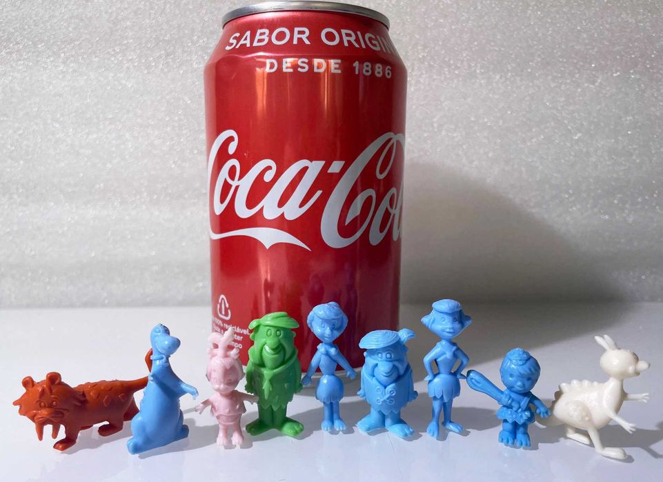 Antiga Coleção ~ ”OS FLINTSTONES” ~ 9 Monocromáticos Dunkin 1967