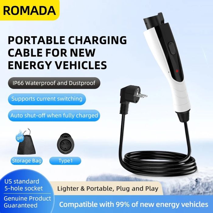 Зарядка електромобіля ROMADA ,IPENGEN, Feyree, EV Charger type1,type2  3,5кВт.
