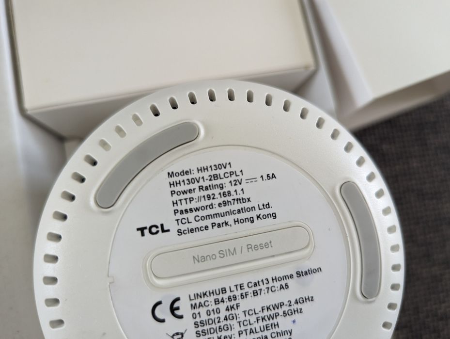 TCL LinkHub router 600 Mbps LTE cat 12 bez simlocka internet na SIM TV do kamer modem 4G