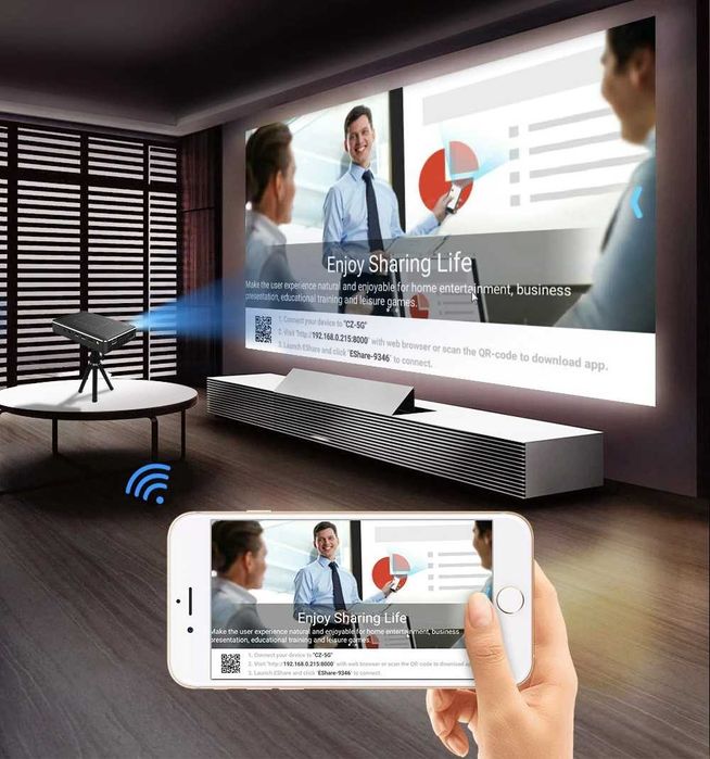 Mini Projektor Przenośny DLP P10 Android 9.0 Miracast