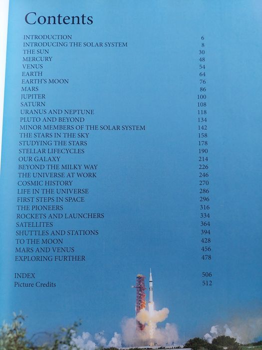 Livro "the illustrated  encyclopedia of space & space exploration